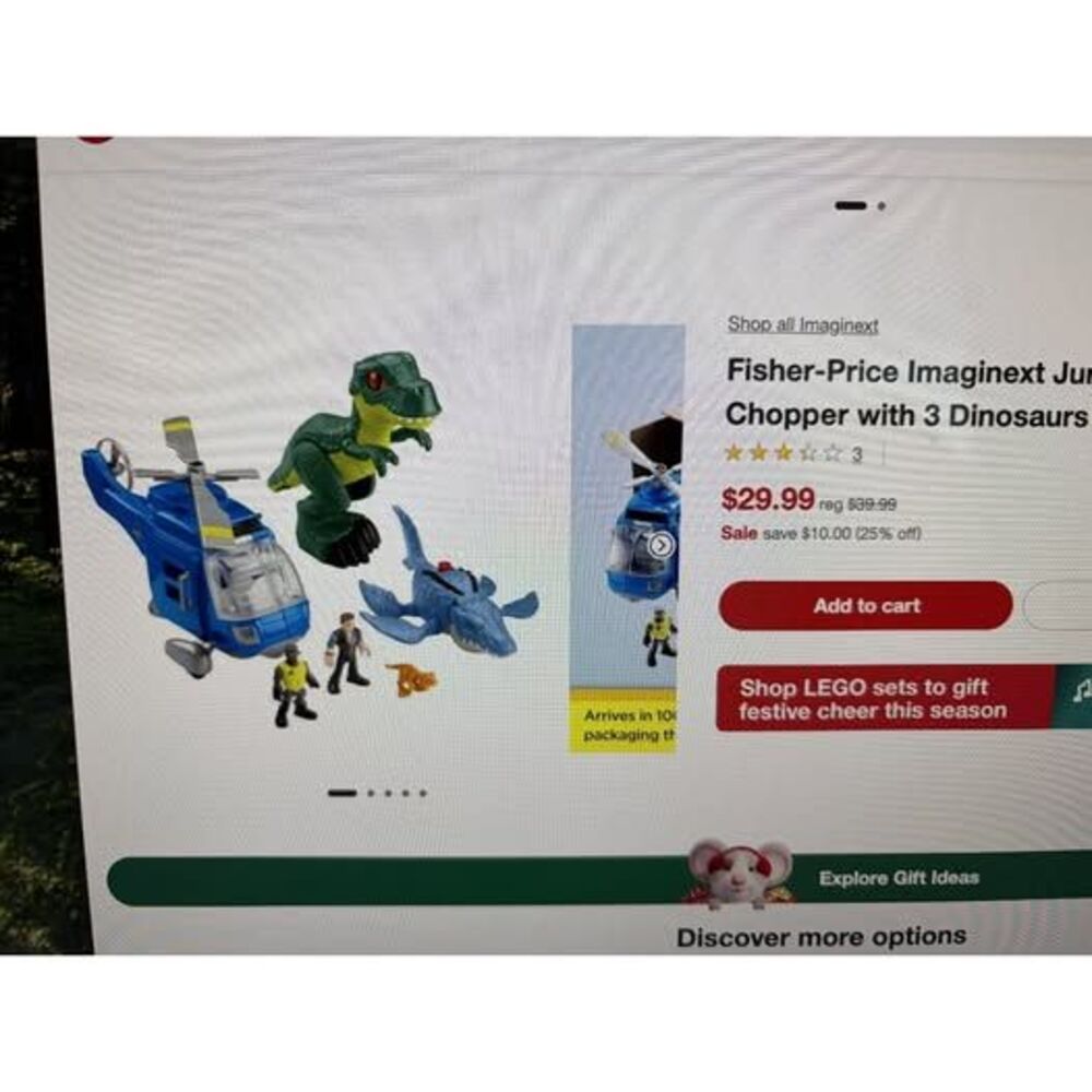 Fisher-Price Imaginext Jurassic World Dino Chopper set NIB
